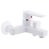 Змішувач для ванни PLAMIX Leo-009 Білий (без шланга і лейки) (PM0555)